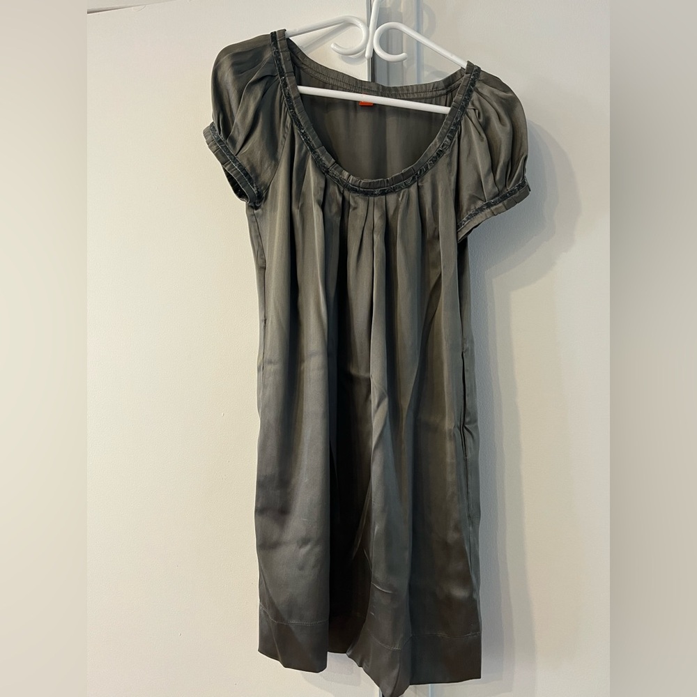 Hugo Boss Silk Gray Fabric
